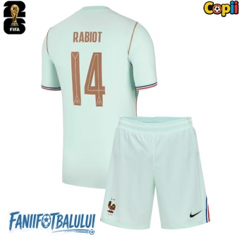Franța Adrien Rabiot #14 Echipament de Fotbal Replică Mondial 2026 Copii Deplasare (+ Șorturi)